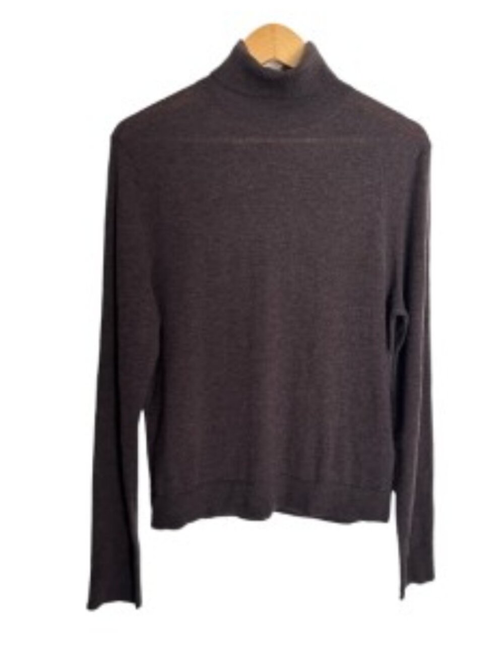 NWT Massimo Duti Brown Wool Blend High Neck Knit Sweater Large